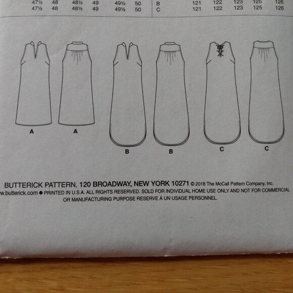 Dress Sewing Pattern Sleeveless Size XS Small Medium VERY EASY Butterick 6551 - Picture 7 of 10